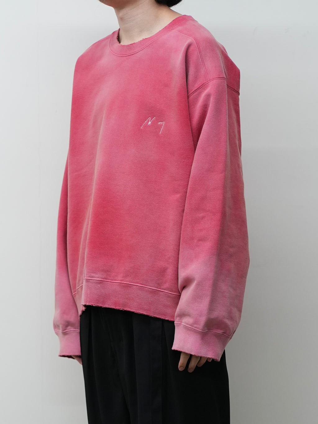 UNEVENNESS SWEAT SHIRT(RED)
