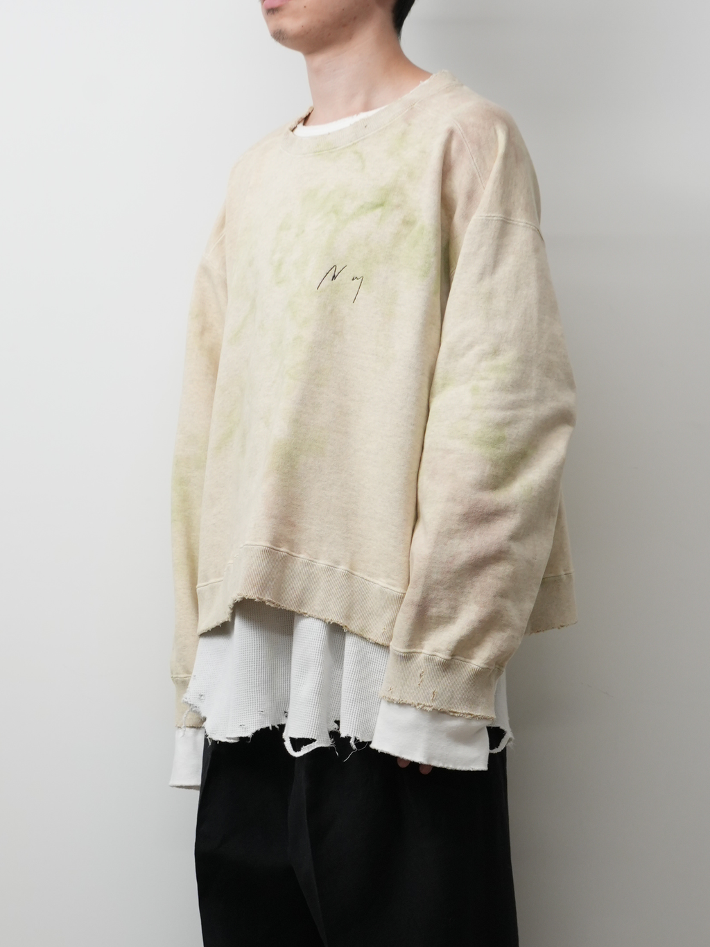 MARBLING SWEAT SHIRT(GREEN)