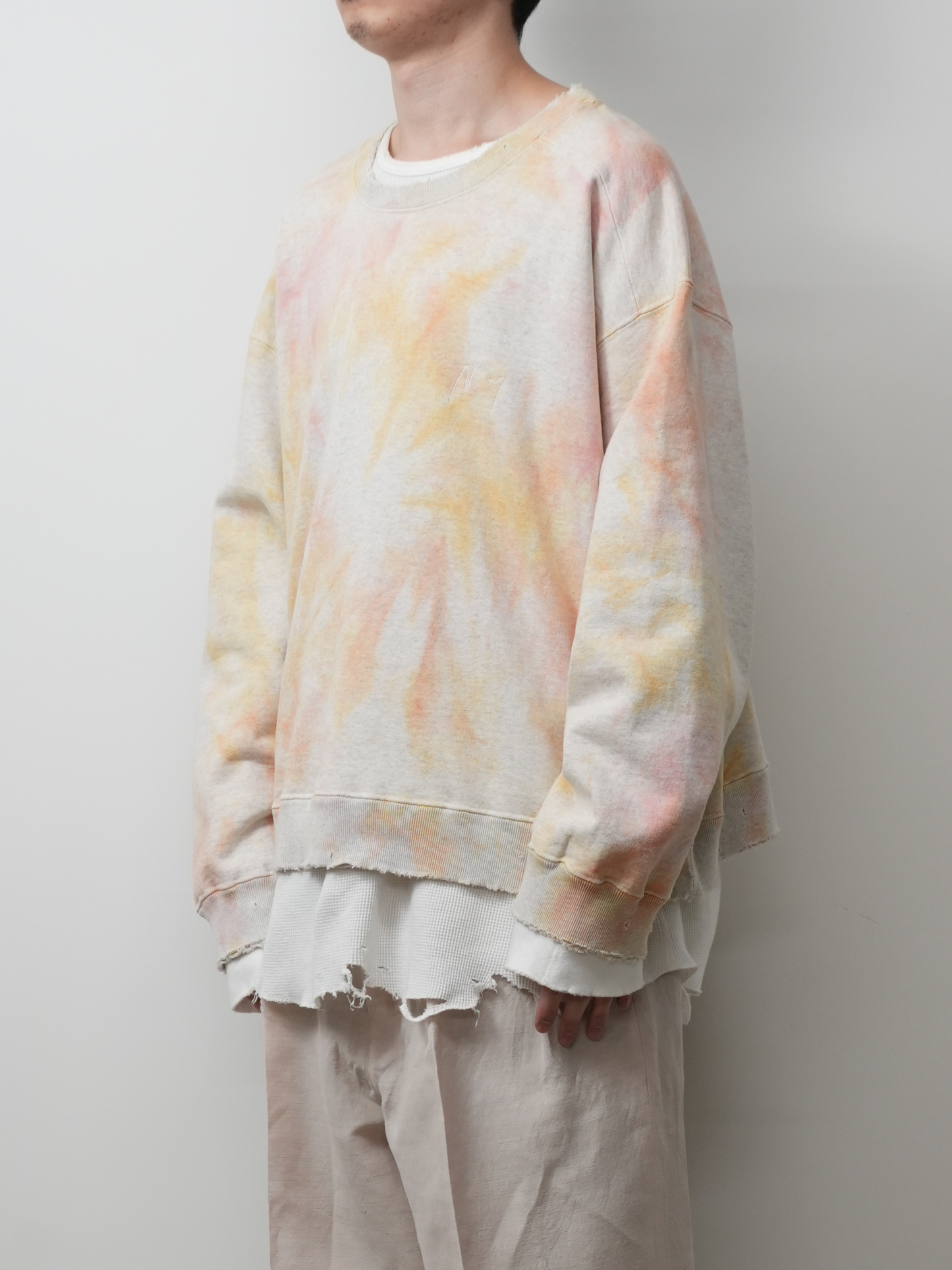 MARBLING SWEAT SHIRT(PINK)