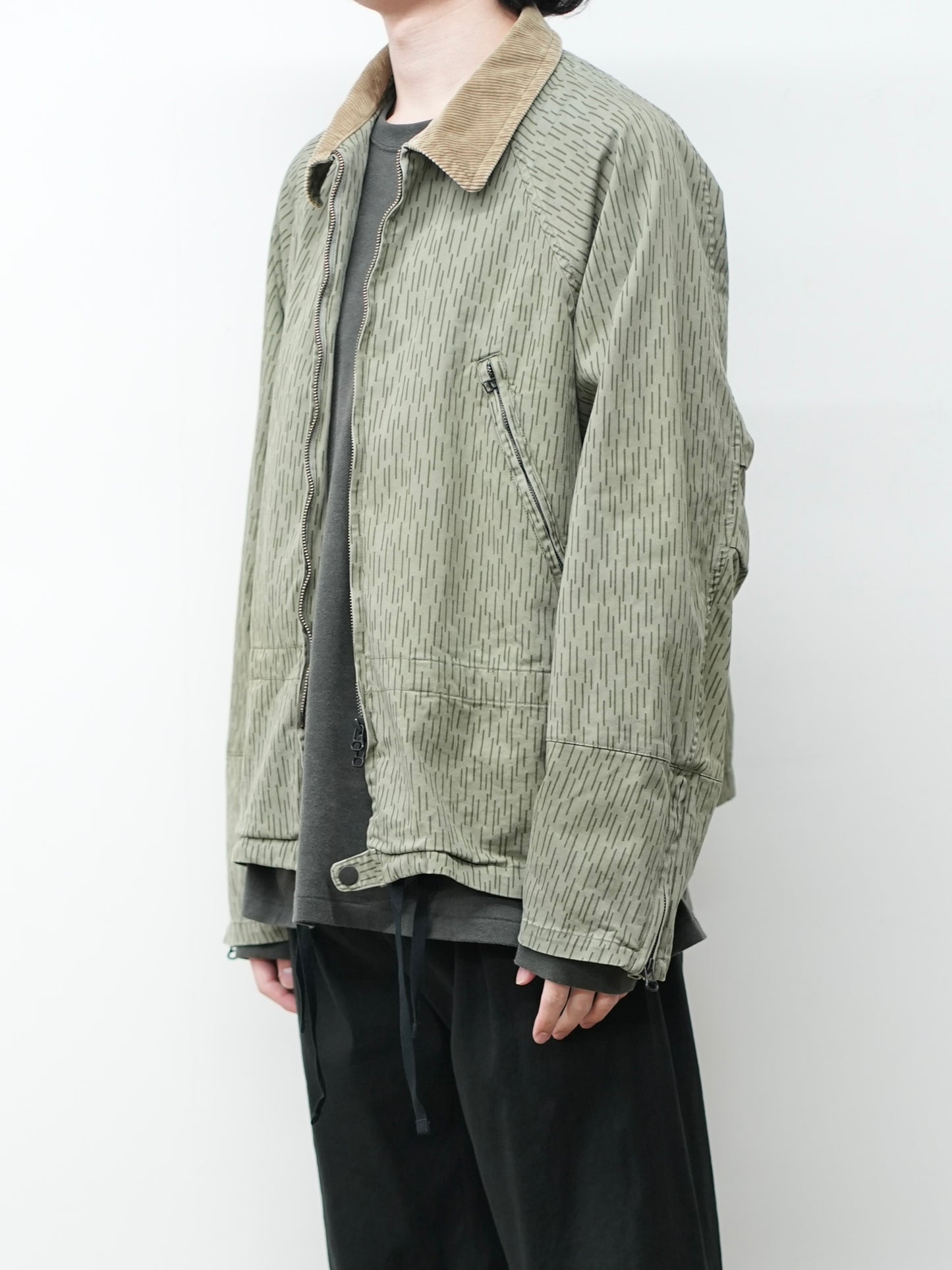 CAMO ZIPUP JACKET(RAIN DROP CAMO)