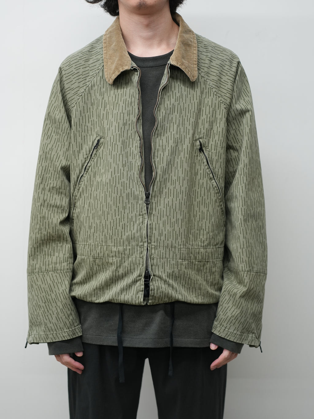 CAMO ZIPUP JACKET(RAIN DROP CAMO)