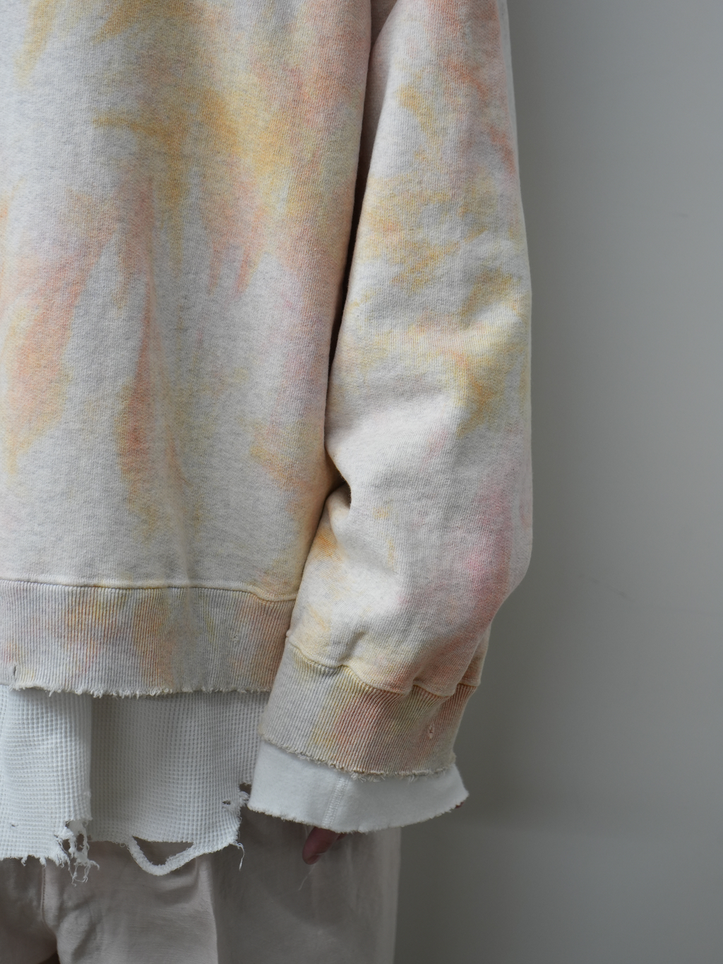 ancellm 新作 MARBLING SWEAT PINK サイズ1 新品 MARBLING SWEAT SHIRT(PINK) – ANCELLM