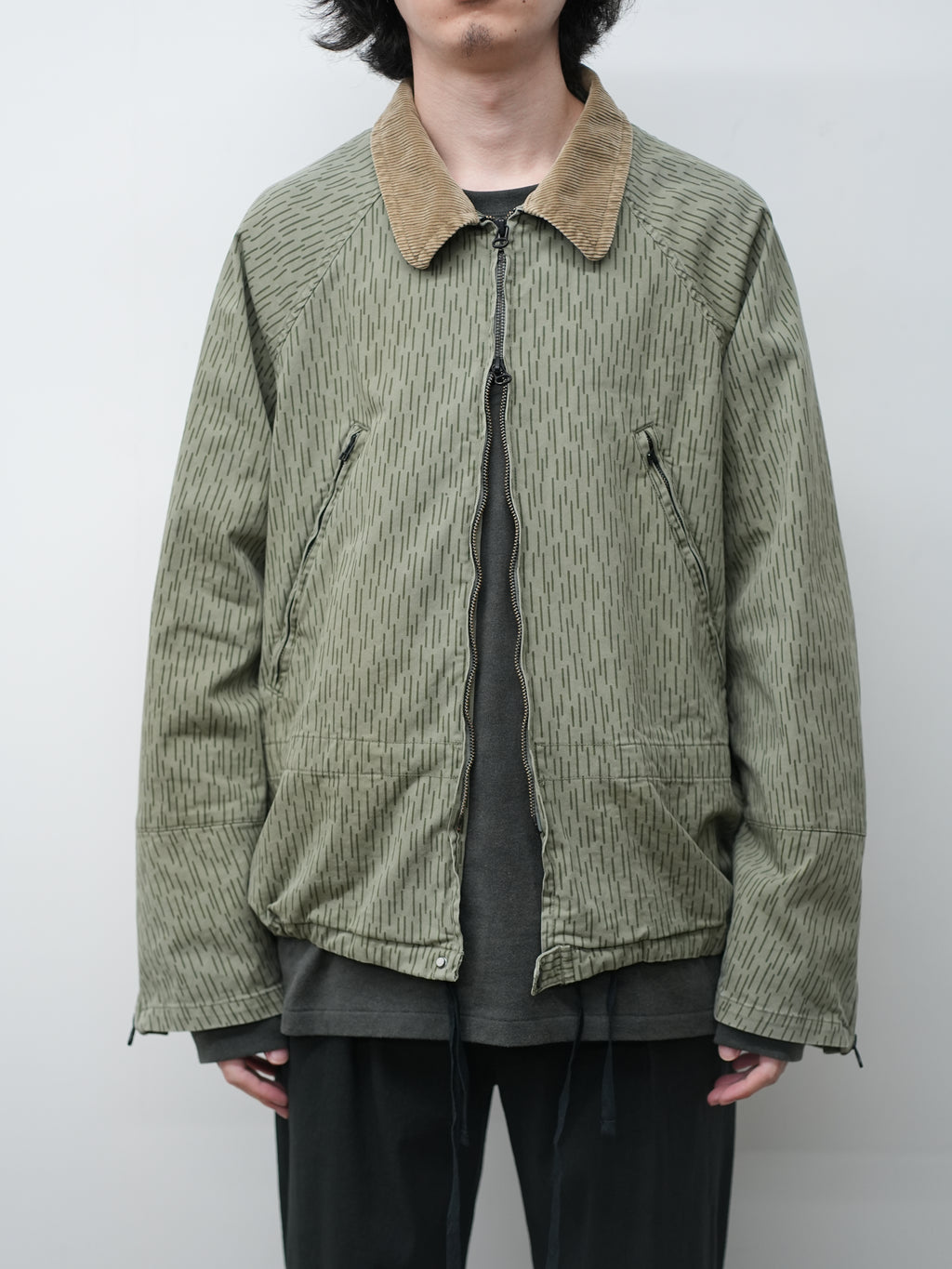 CAMO ZIPUP JACKET(RAIN DROP CAMO)