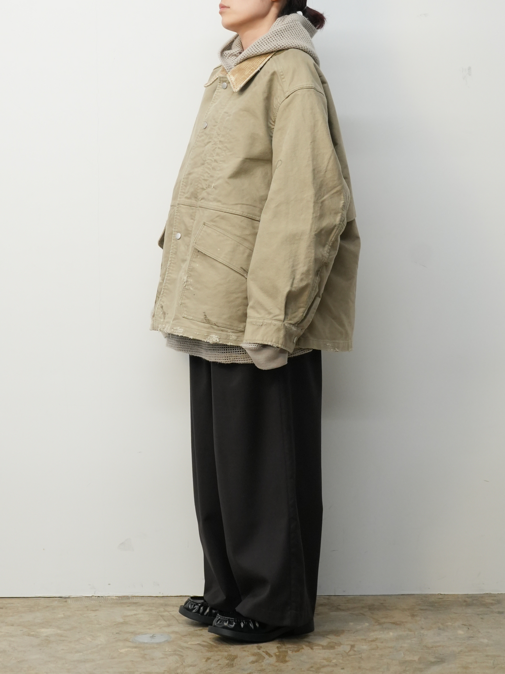 MOLESKIN WORK JACKET(BEIGE) – ANCELLM