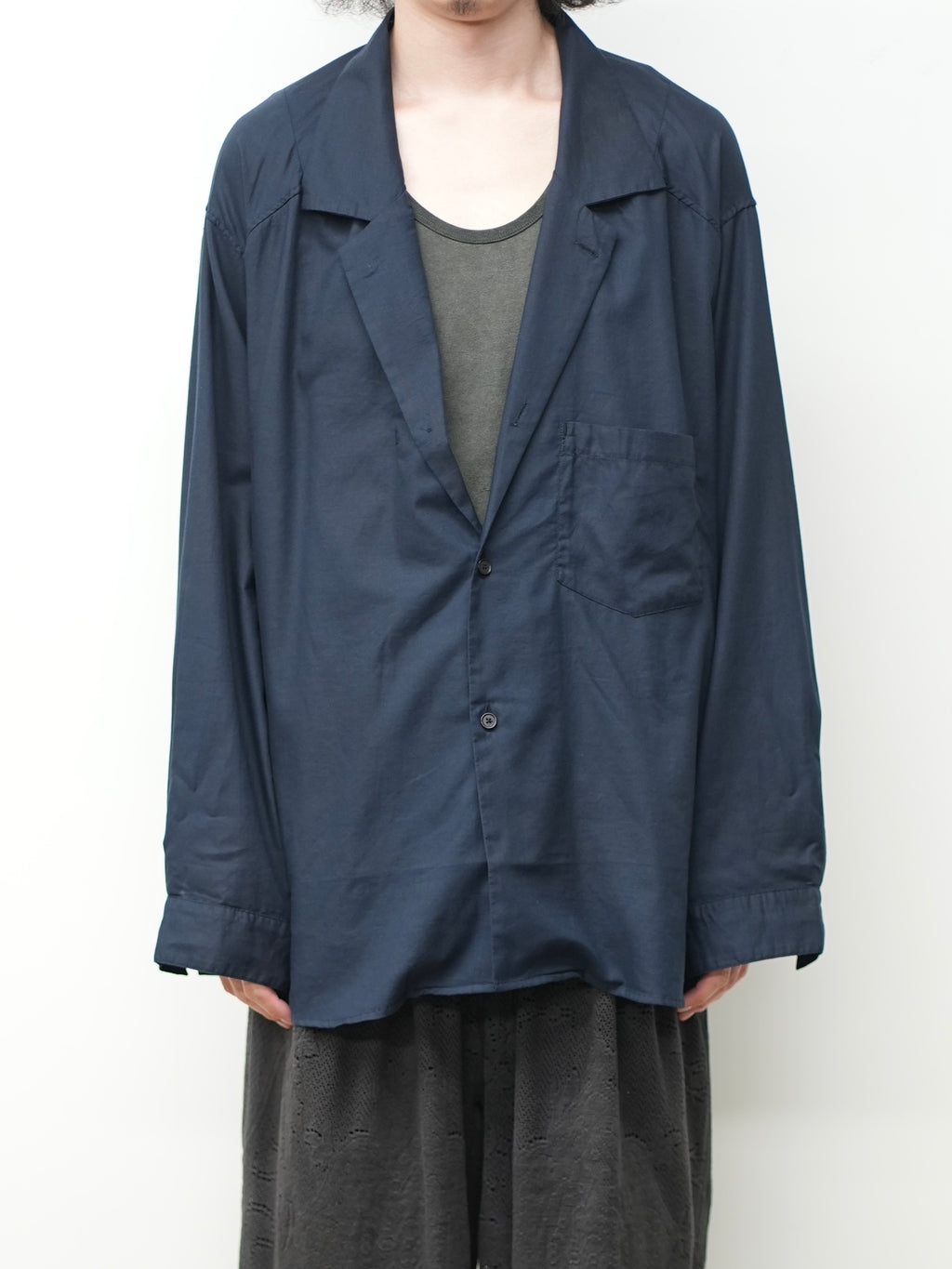 C/S TAILORED SHIRT(NAVY)