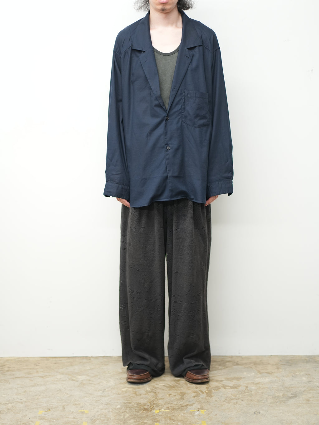 C/S TAILORED SHIRT(NAVY)