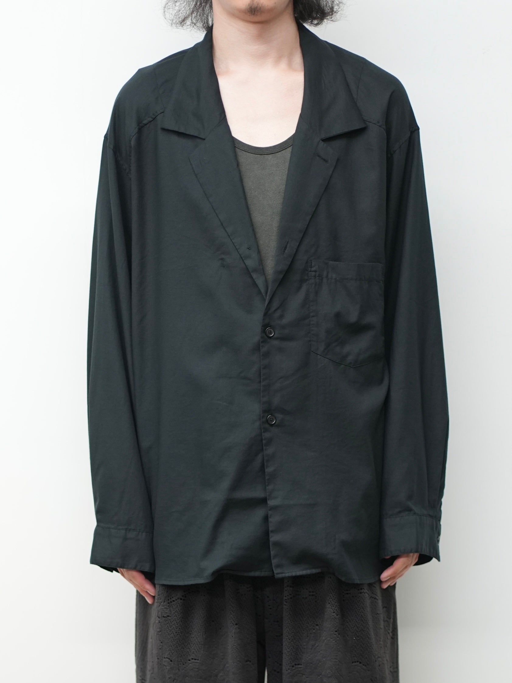 C/S TAILORED SHIRT(BLACK) – ANCELLM