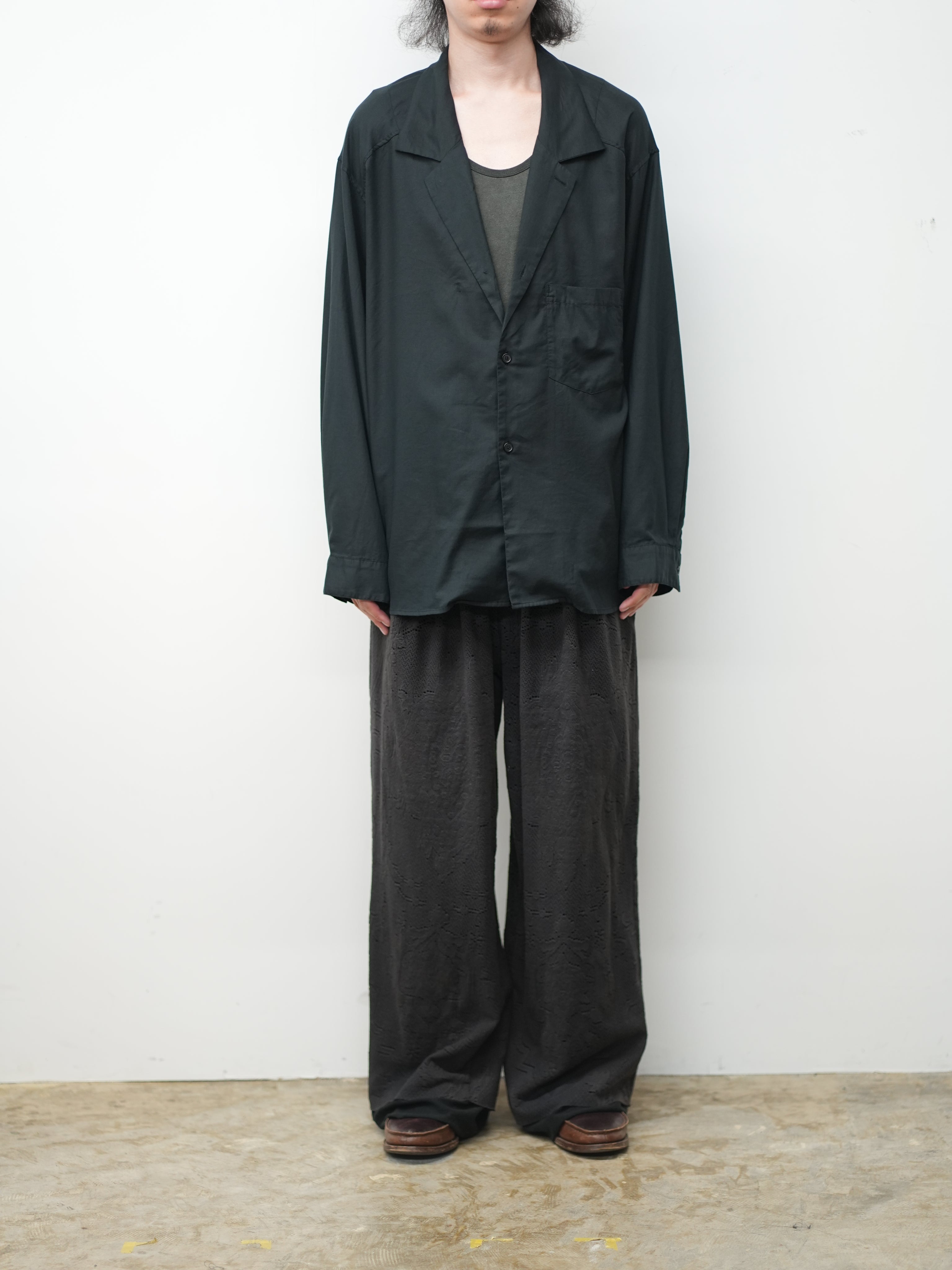 【新品】ANCELLM C/S TAILORED SHIRT BLACK 1 C/S TAILORED SHIRT(BLACK) – ANCELLM