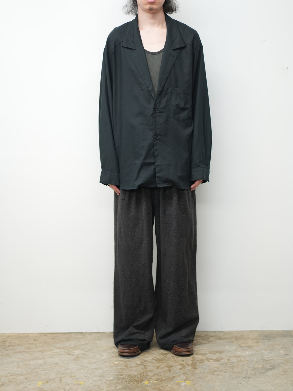 C/S TAILORED SHIRT(BLACK)