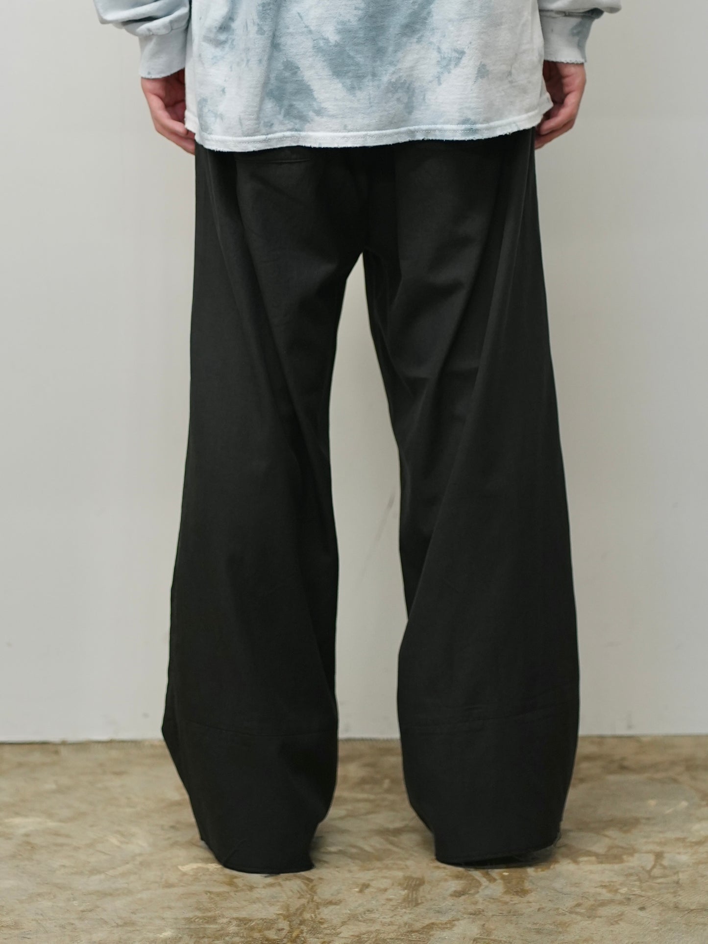 L/C TUCK EASY PANTS(BLACK)