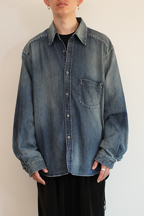 DRESS DENIM SHIRT(INDIGO)