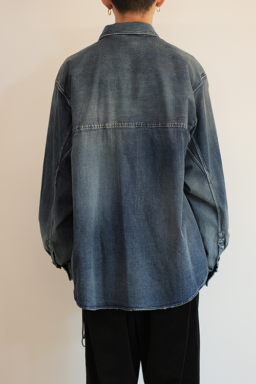 DRESS DENIM SHIRT(INDIGO)