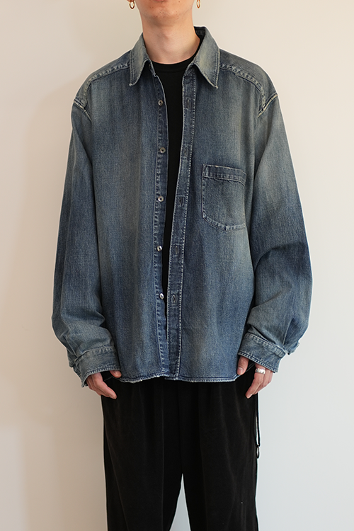 DRESS DENIM SHIRT(INDIGO)