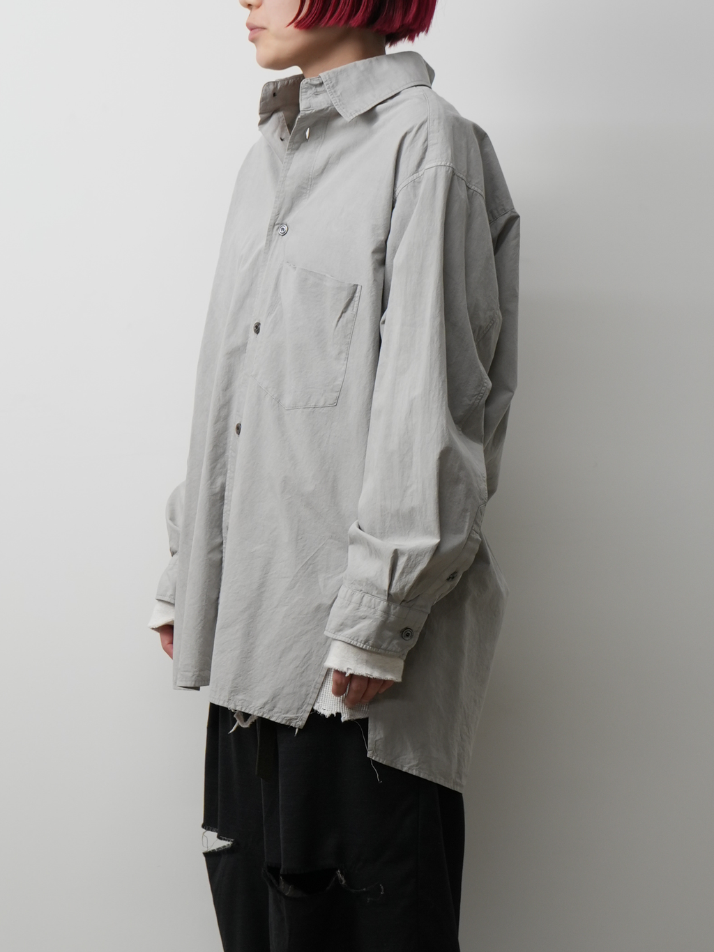 ANCELLM 25SS 別注 DYED SHRINK OVER SHRT EX ANCELLM 25SS 別注 DYED SHRINK OVER SHRT EX