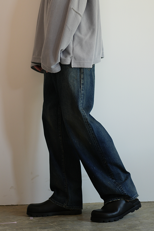 AGING TAPERED 5P DENIM PANTS(INDIGO) – ANCELLM|ストレートデニム AGING TAPERED 5P DENIM PANTS(INDIGO) – ANCELLM|ストレートデニム