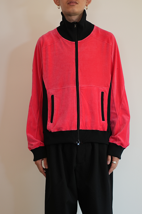 VELOUR SWITCHING JACKET(PINK)