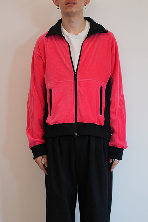 VELOUR SWITCHING JACKET(PINK)