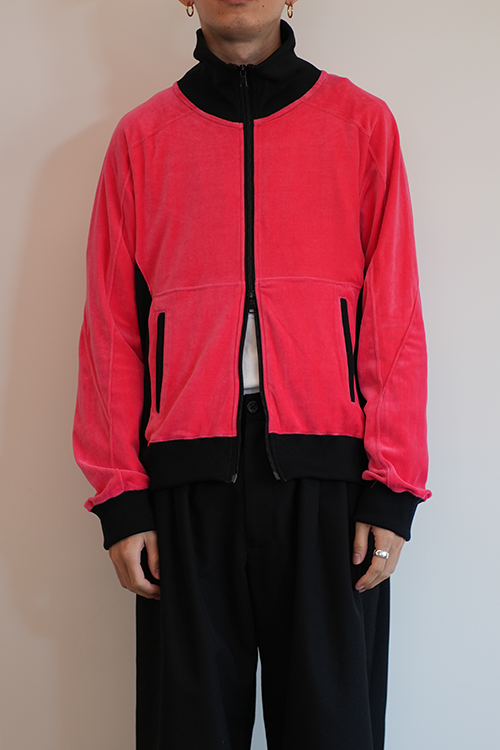 VELOUR SWITCHING JACKET(PINK)