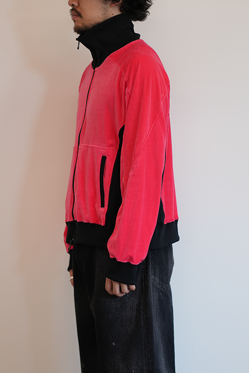 VELOUR SWITCHING JACKET(PINK)