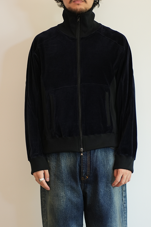 VELOUR SWITCHING JACKET(NAVY)