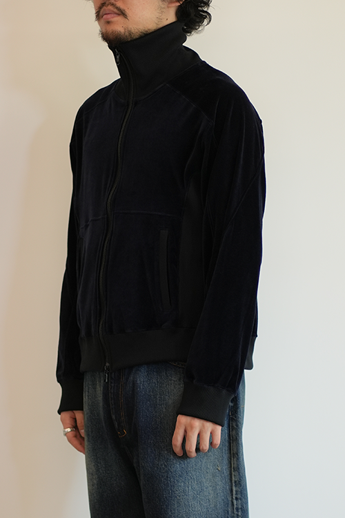 VELOUR SWITCHING JACKET(NAVY)