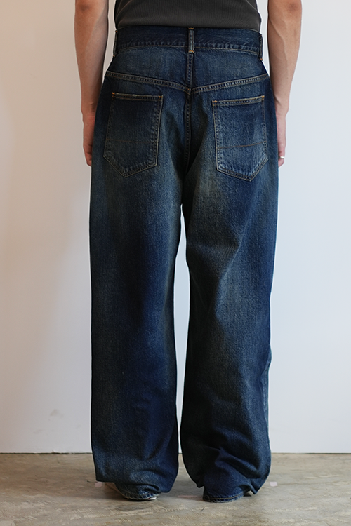 AGING TAPERED 5P DENIM PANTS(INDIGO)