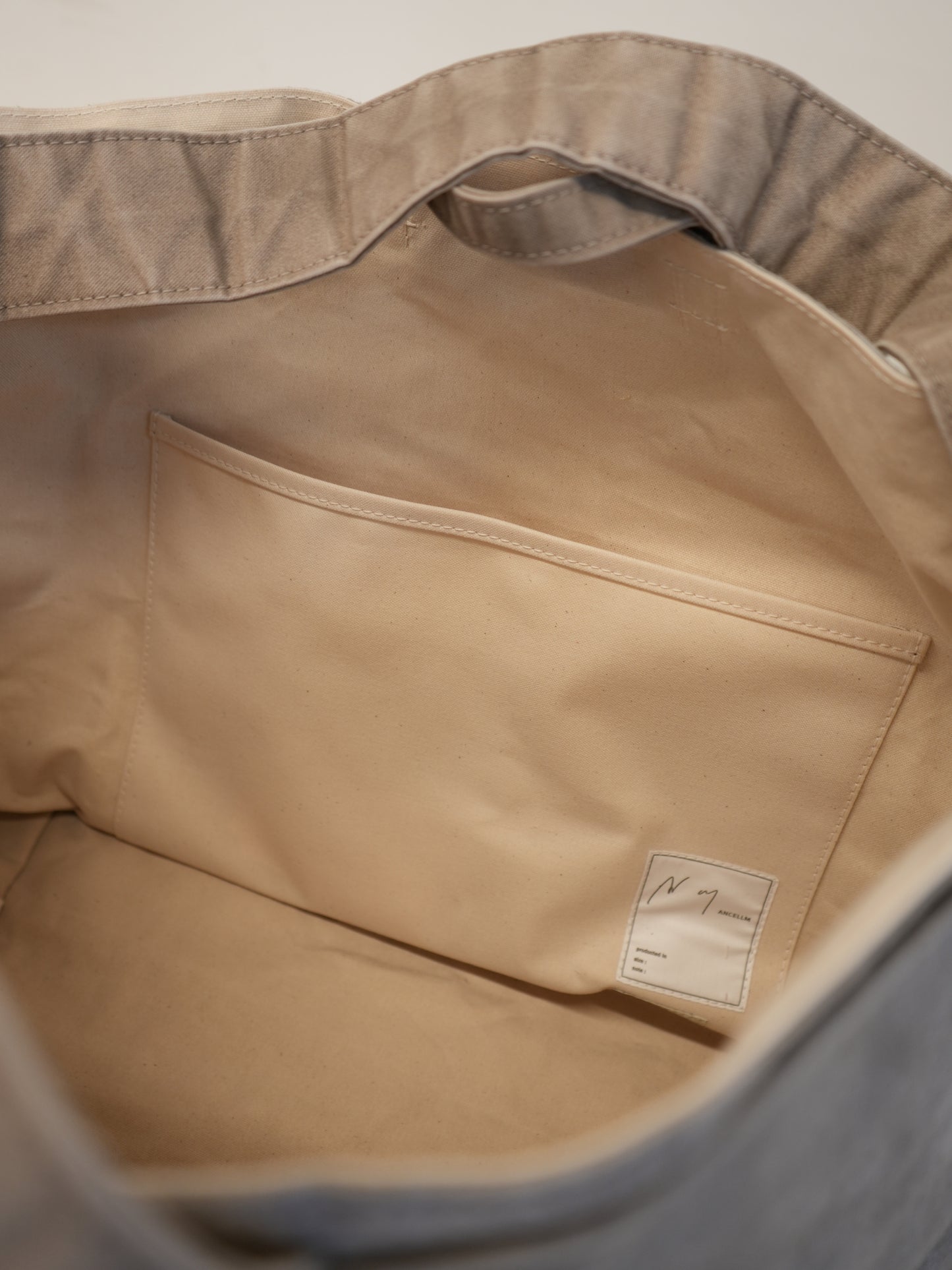 ANCELLM with This is a(n) C/R DUCK BAG (GREIGE)