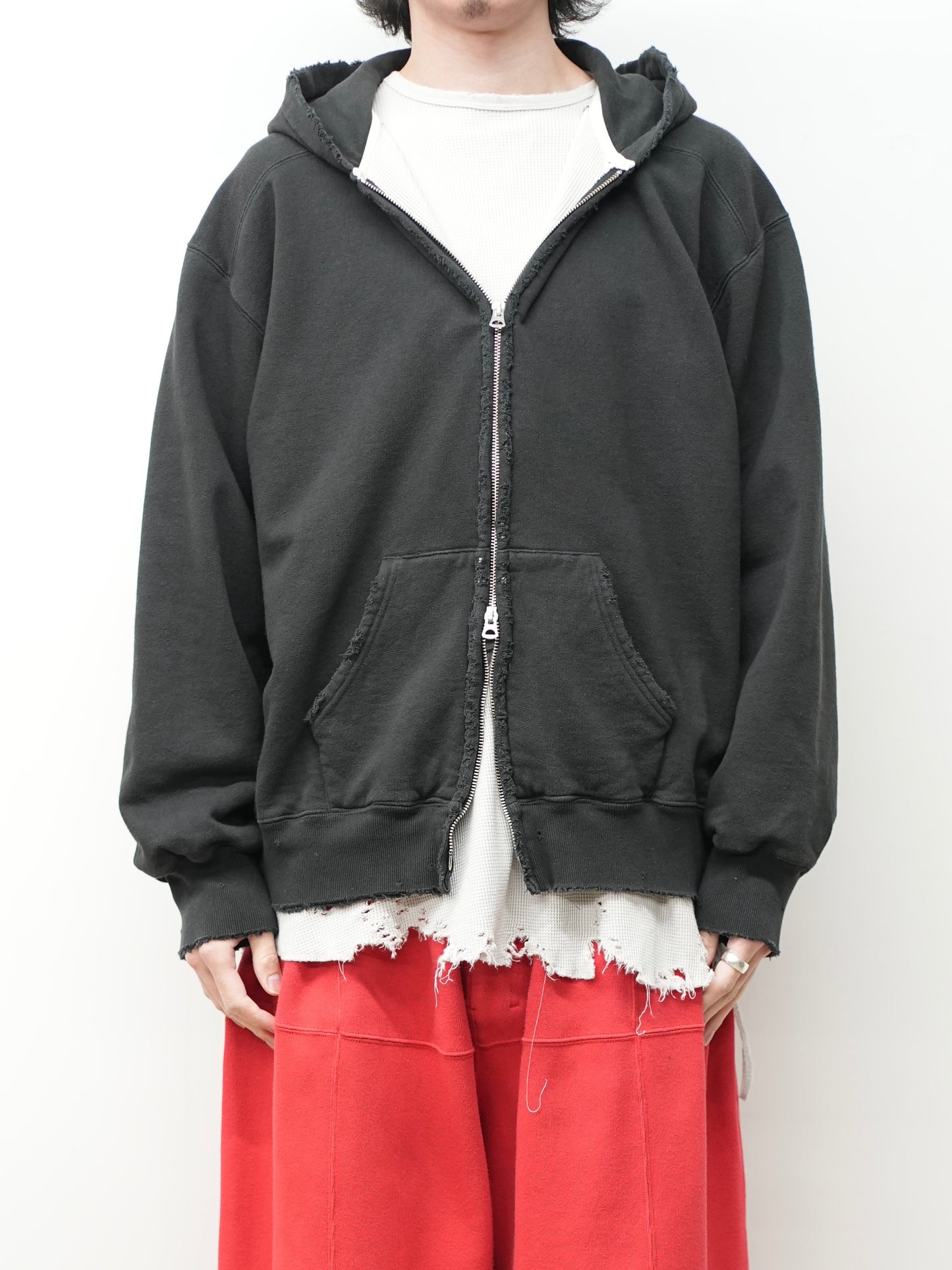 ZIP HOODIE(BLACK)