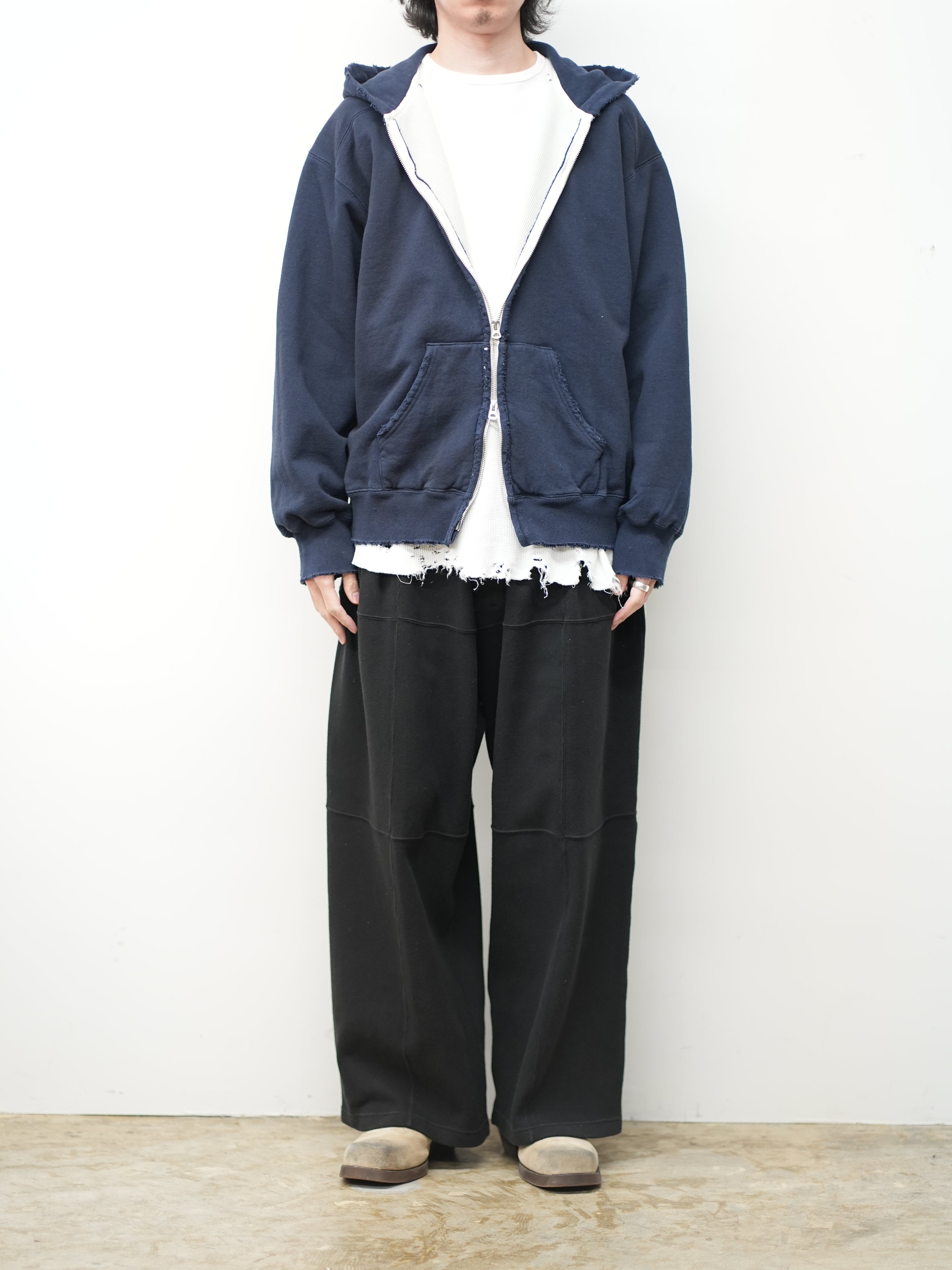 ZIP HOODIE(NAVY) – ANCELLM
