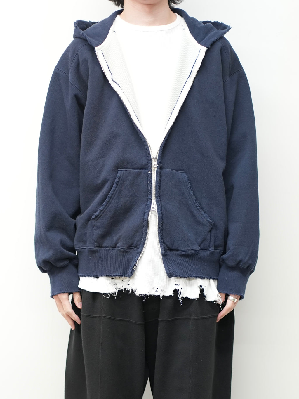 ZIP HOODIE(NAVY)