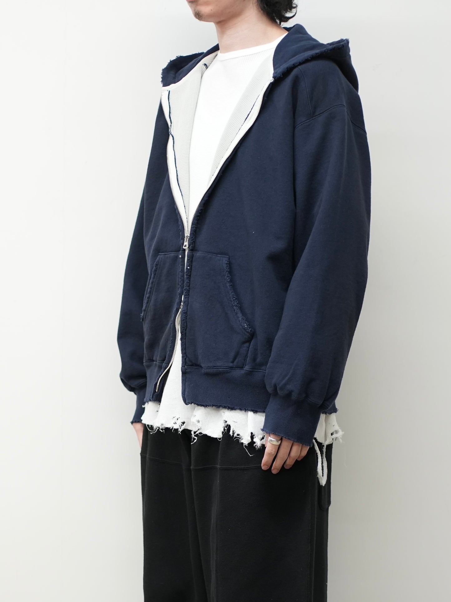 ZIP HOODIE(NAVY)
