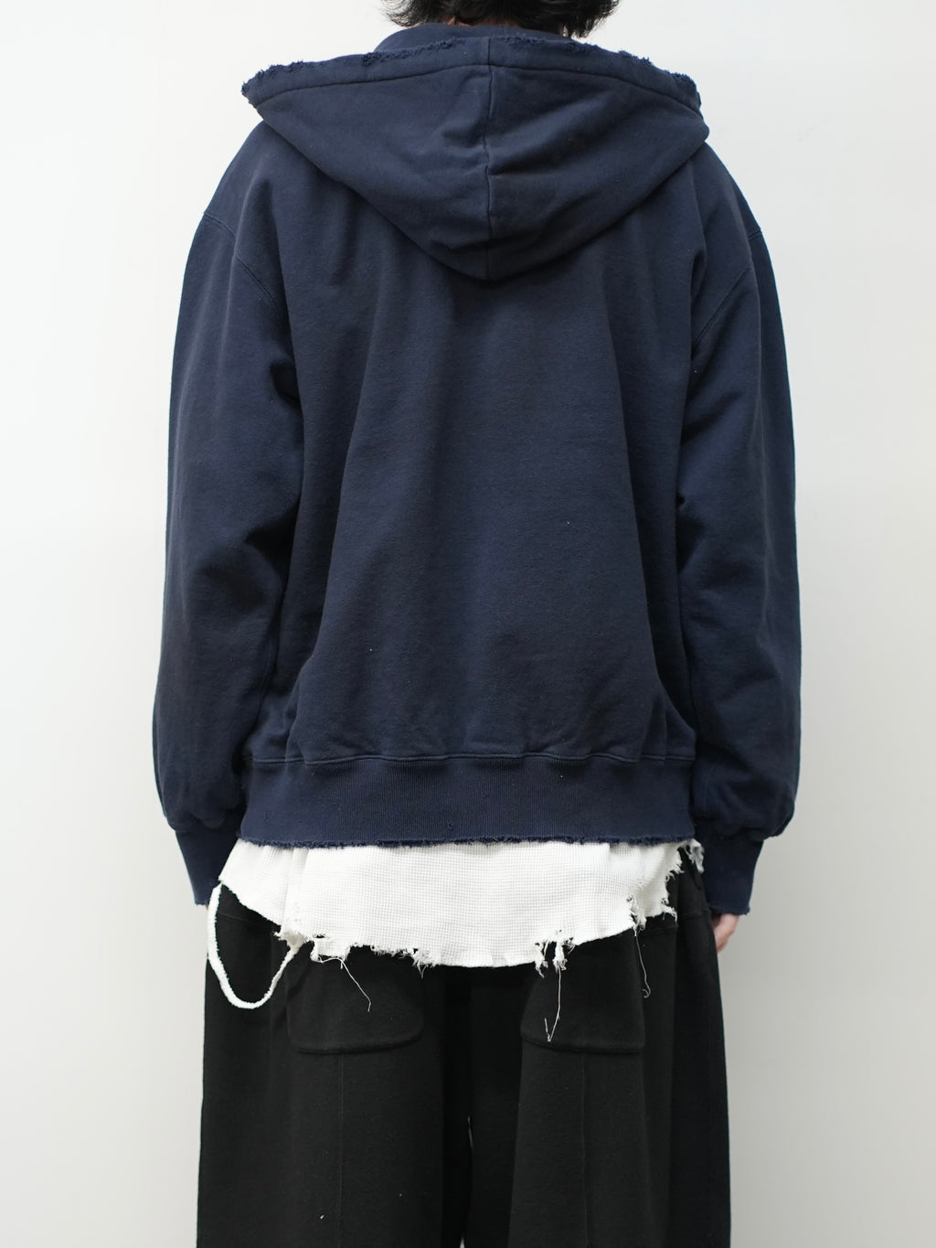 ZIP HOODIE(NAVY) – ANCELLM