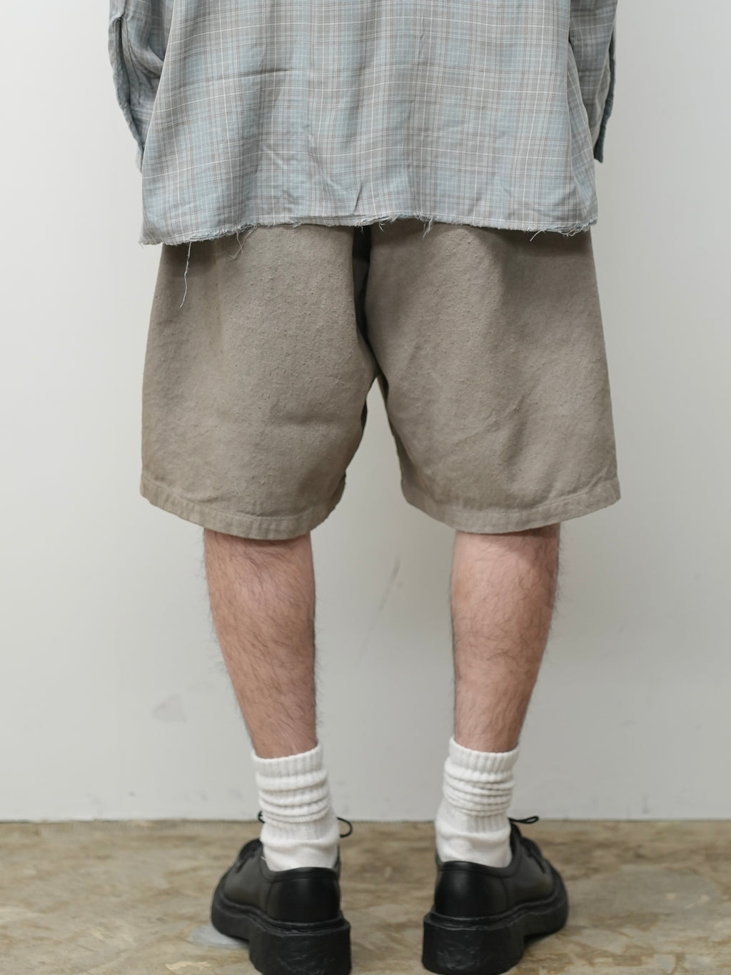 C/R DUCK SHORT PANTS(GREIGE)