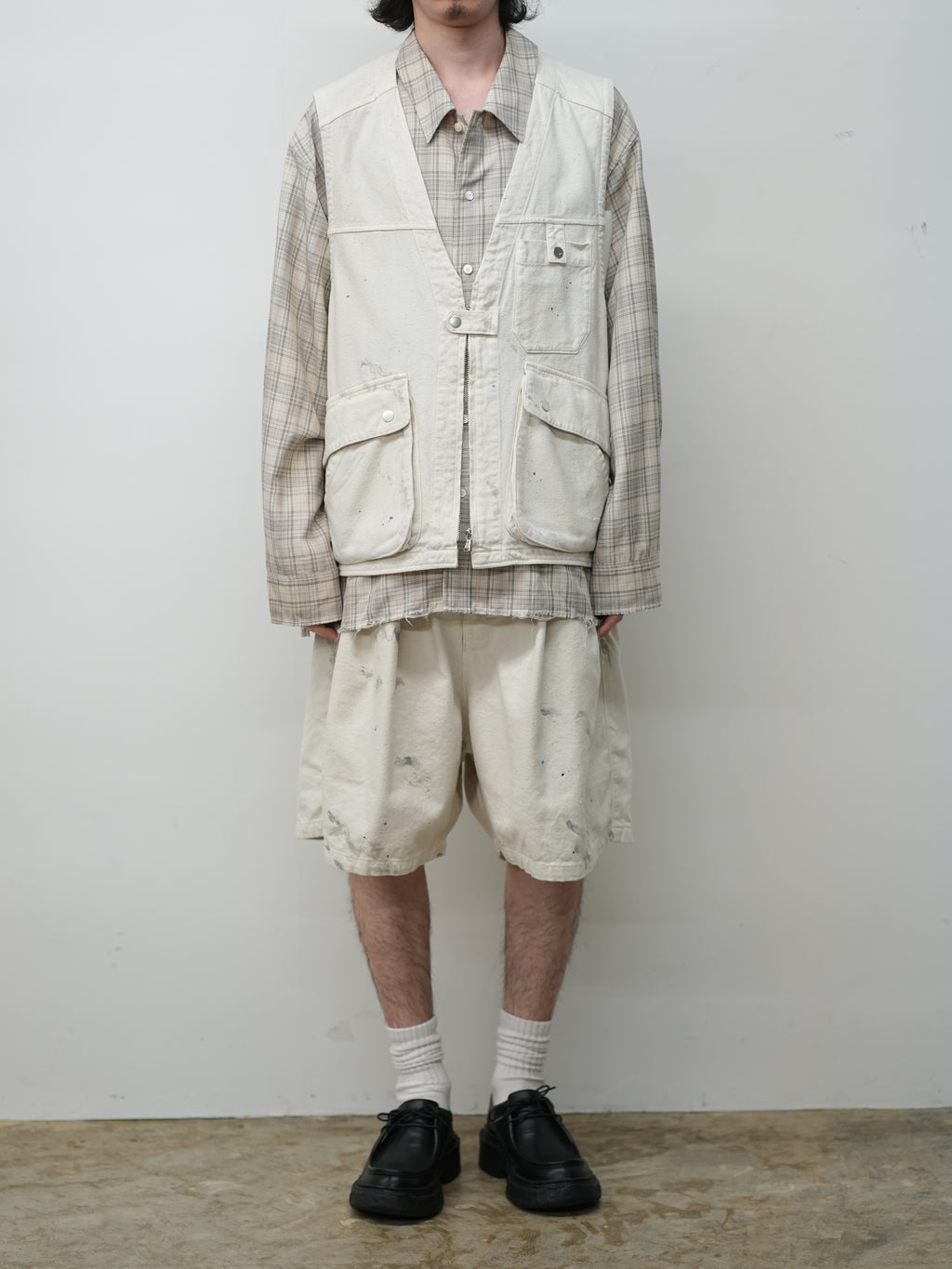 C/R DUCK UTILITY VEST(WHITE)