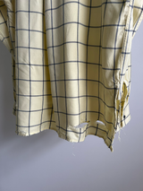 RAYON CHECK CRASH LS SHIRT(CREAM)