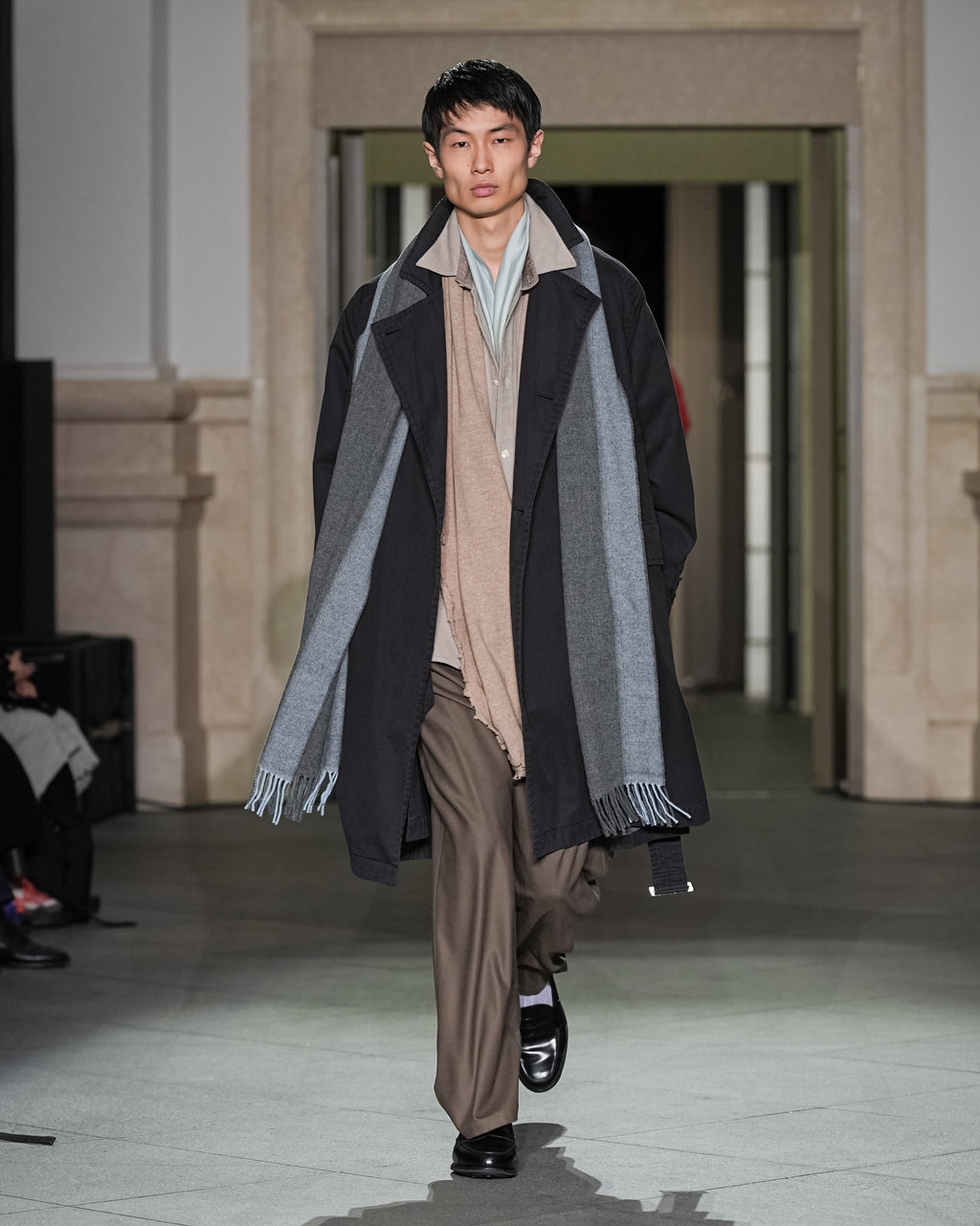 AGING COTTON M.C COAT(BLACK)