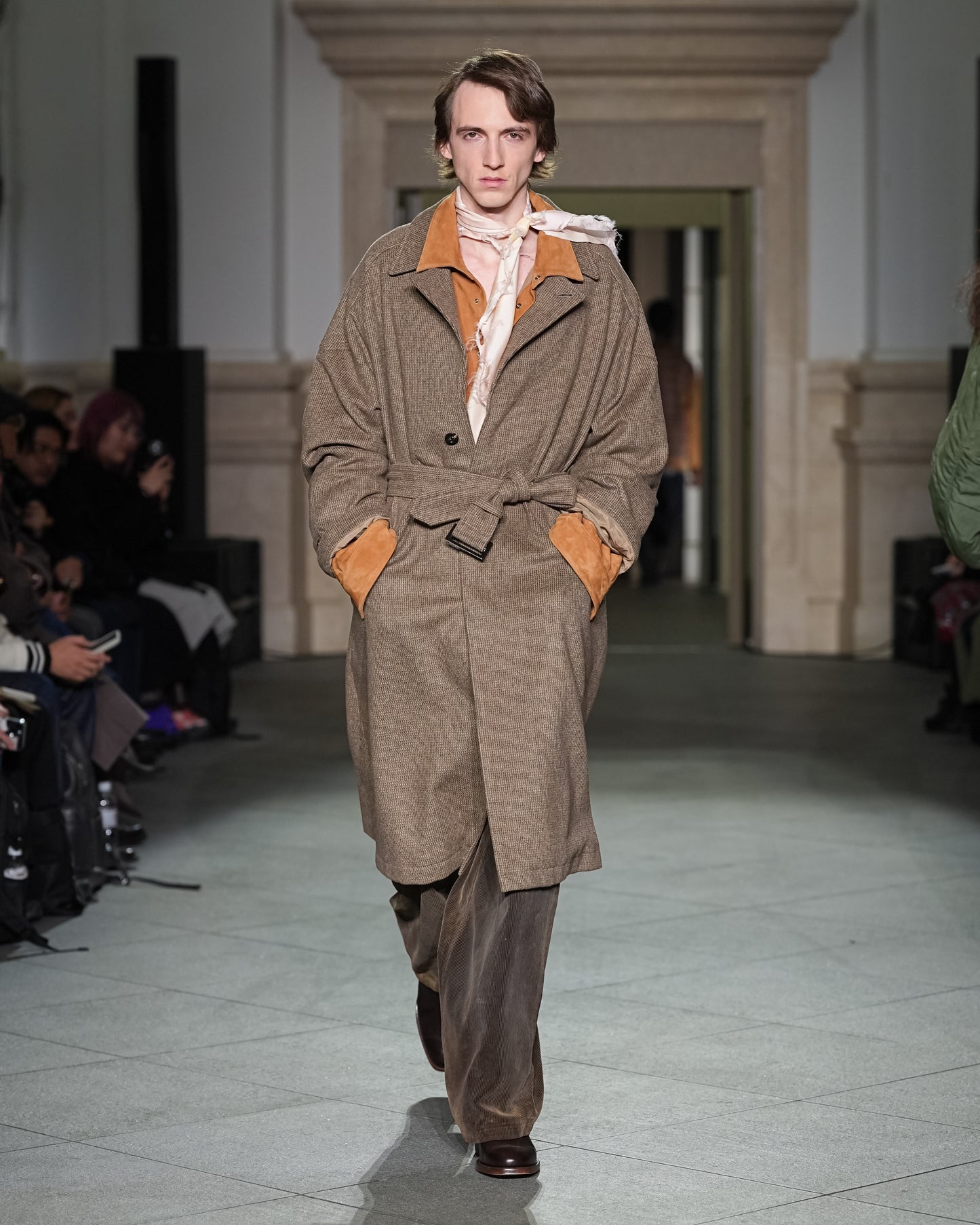 GEEP LEATHER OVER SHIRT(CAMEL)
