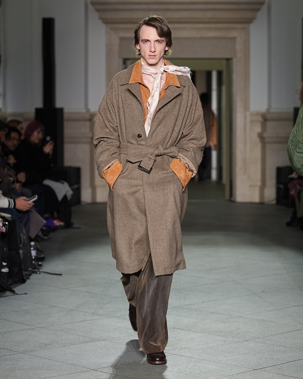 GEEP LEATHER OVER SHIRT(CAMEL)