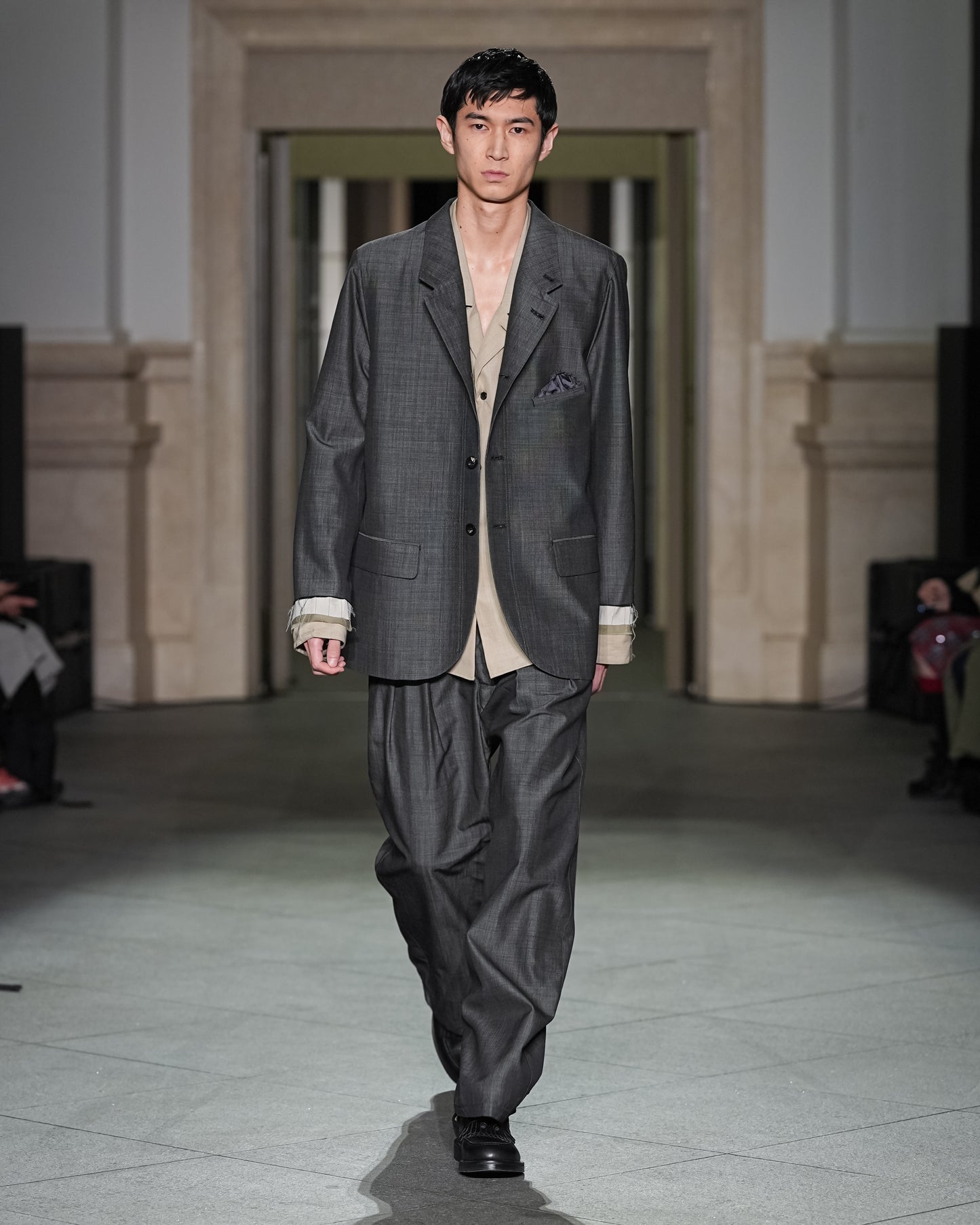 HAKEME WIDE SLACKS(BLACK)
