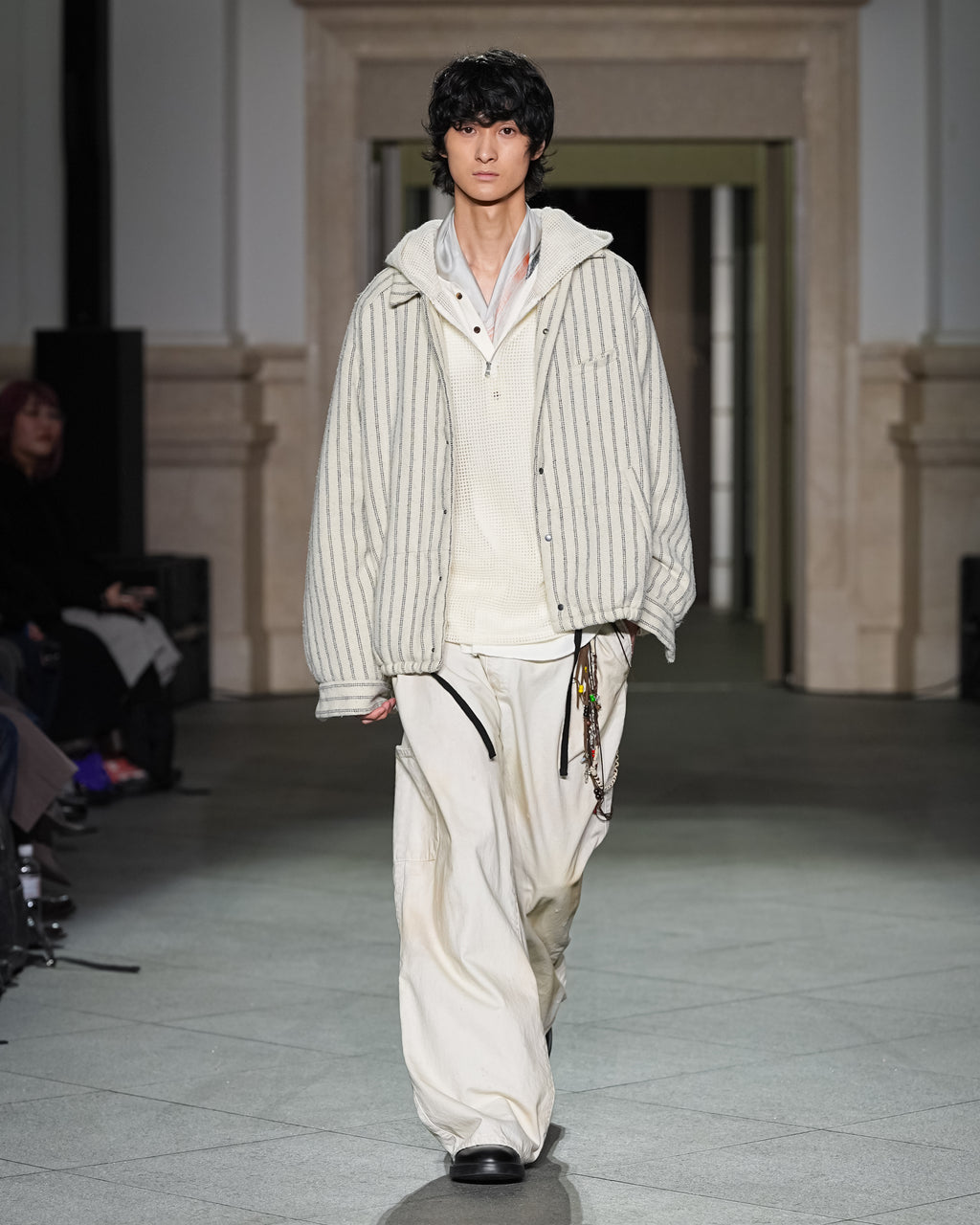 DENIM PAINTER PANTS(G.WHITE)