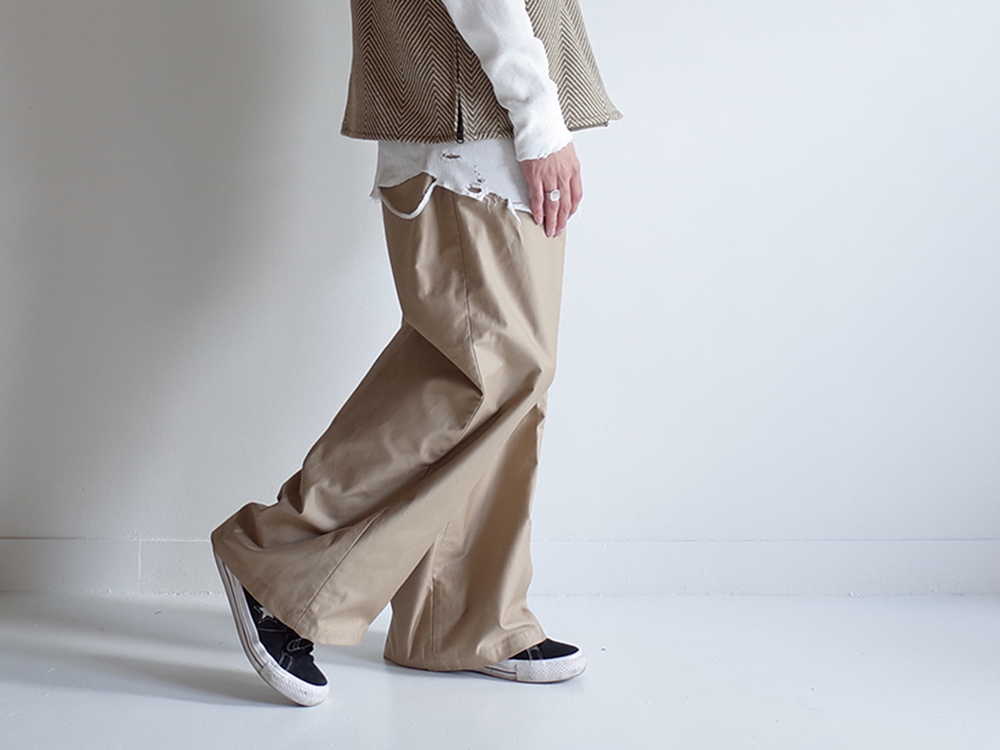 MOLESKIN LONG LENGTH PANTS (BEIGE)