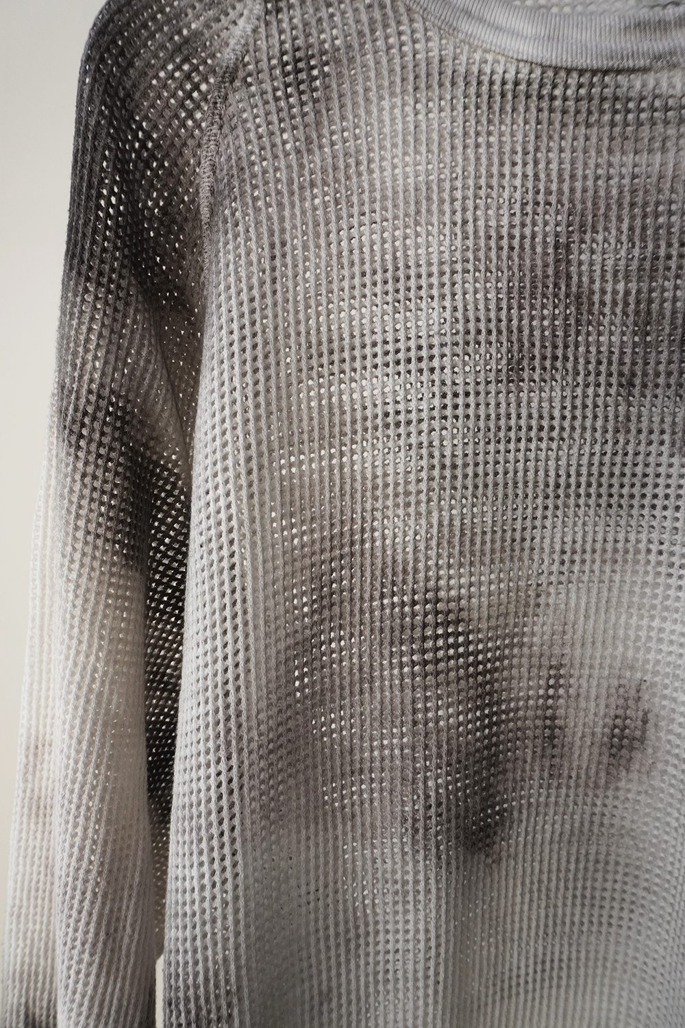 DYED MESH LS T-SHIRT(BLACK) – ANCELLM DYED MESH LS T-SHIRT(BLACK) – ANCELLM