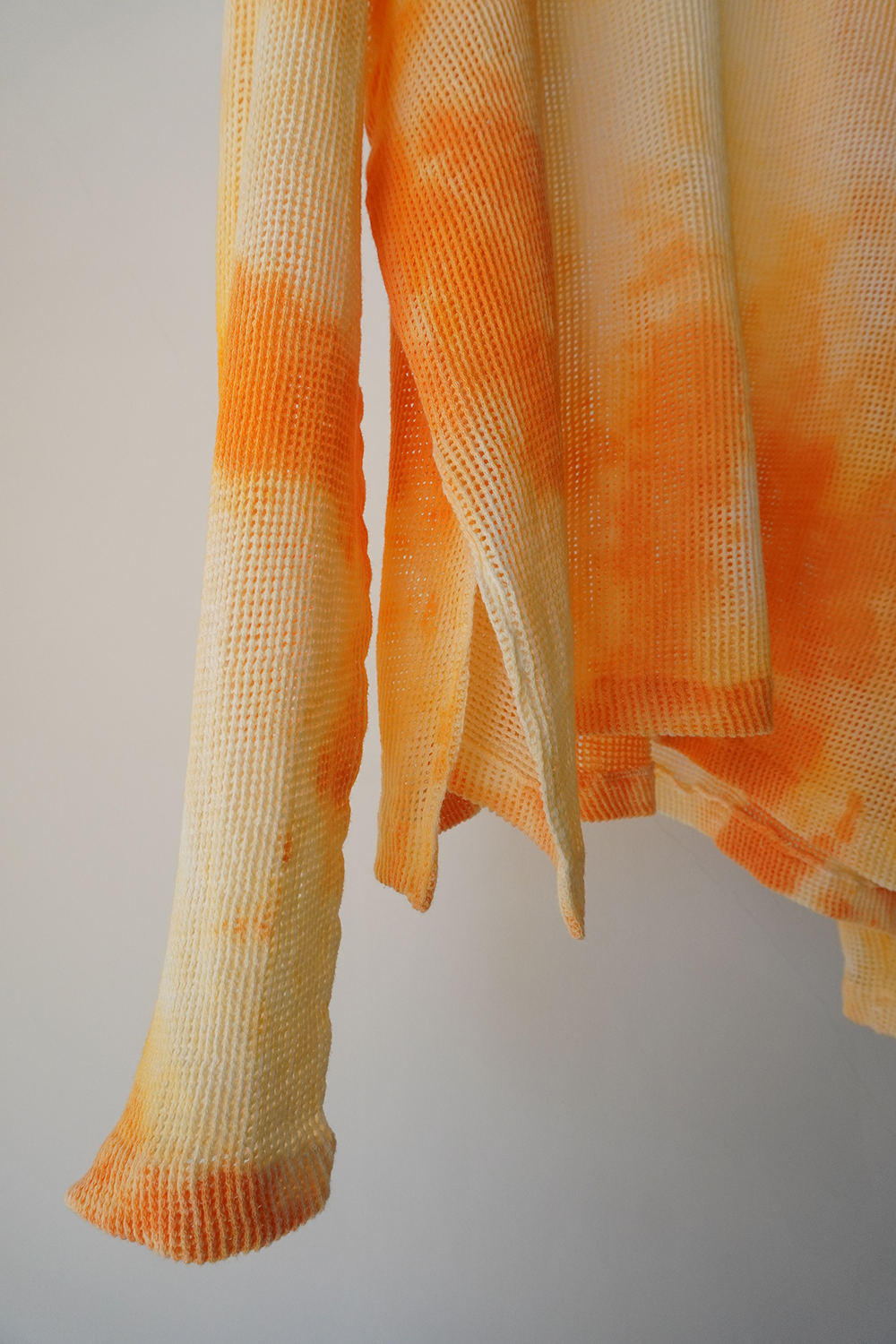 DYED MESH LS T-SHIRT(ORANGE) – ANCELLM DYED MESH LS T-SHIRT(ORANGE) – ANCELLM