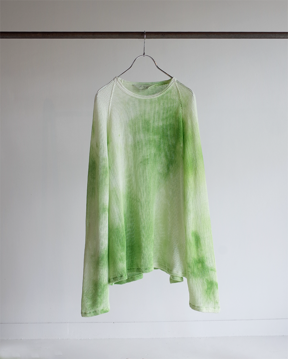 DYED MESH LS T-SHIRT(PISTACHIO)