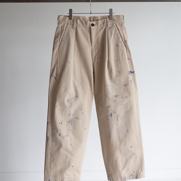 PAINT CHINO TROUSERS(BEIGE) – ANCELLM