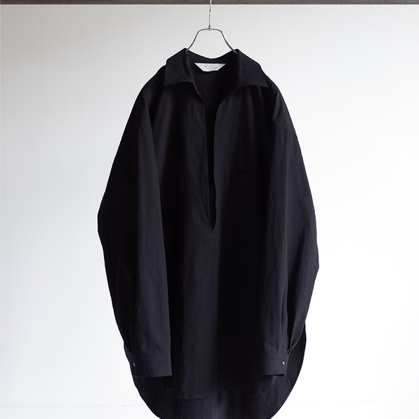 SKIPPER LONG SHIRT(BLACK) – ANCELLM