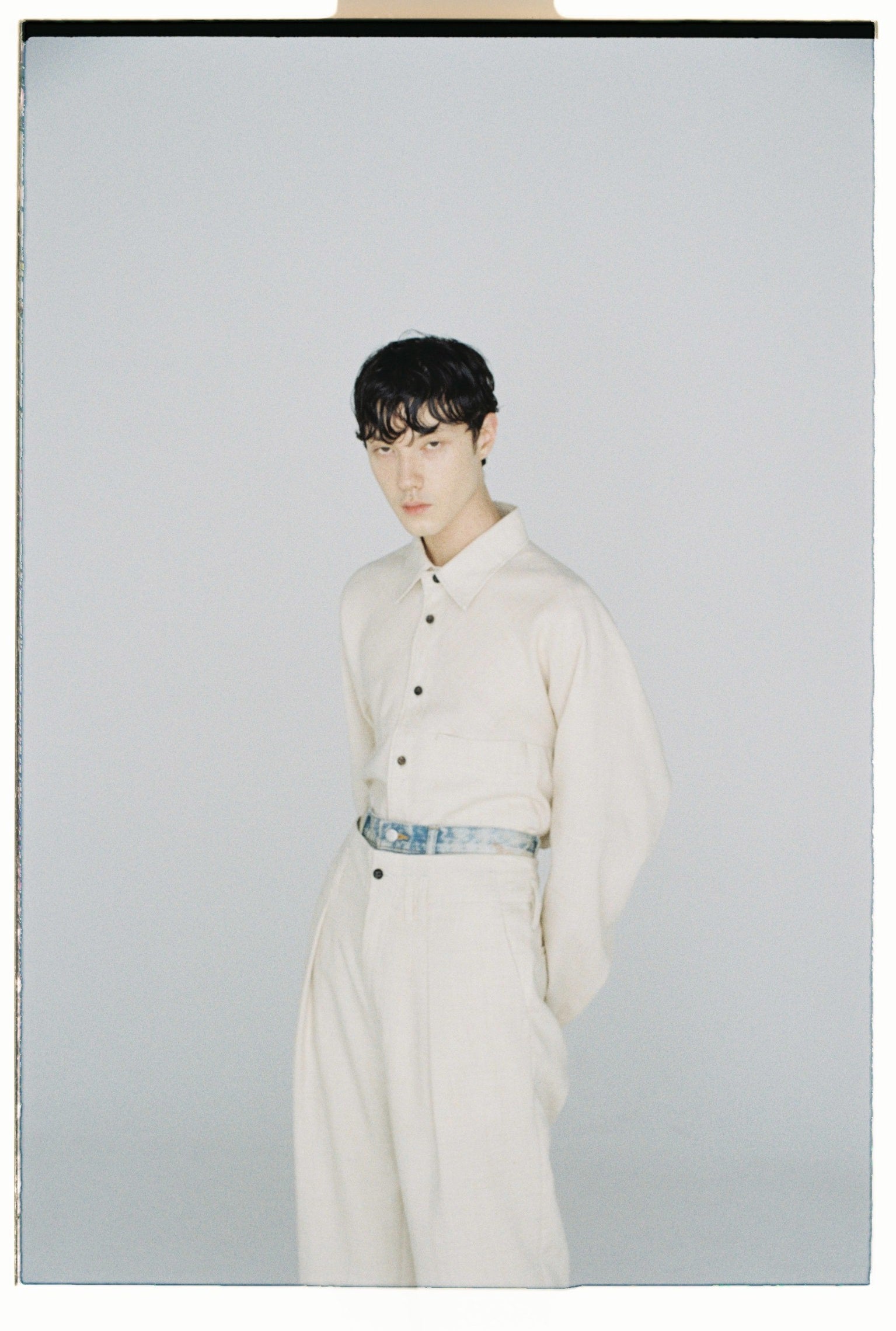 L/T KIMONO SHIRT(IVORY) – ANCELLM