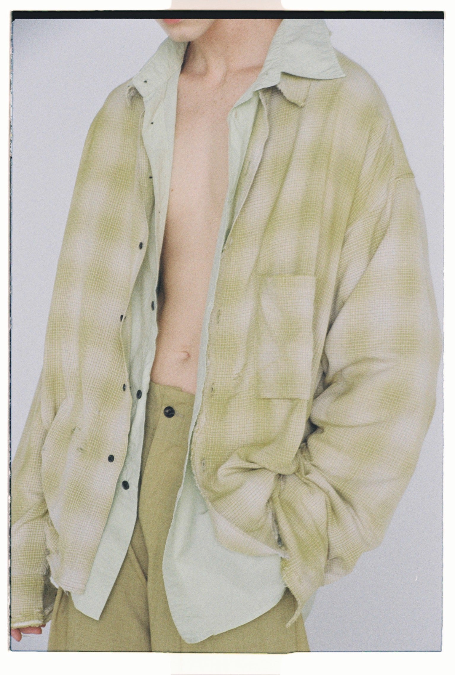 RAYON CHECK SHIRT(YELLOW) – ANCELLM