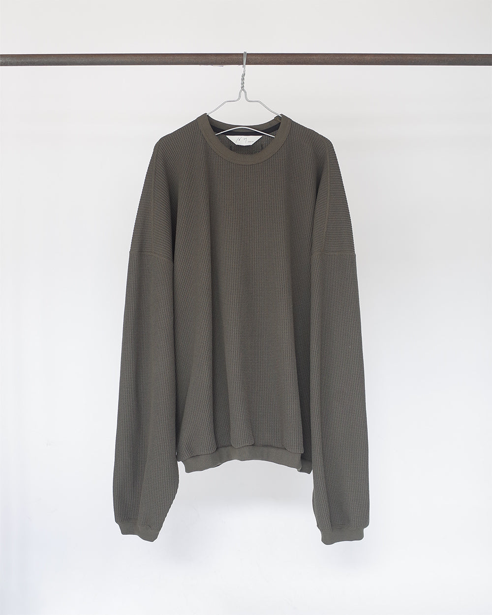 WAFFLE OVERSIZED LS(KHAKI)