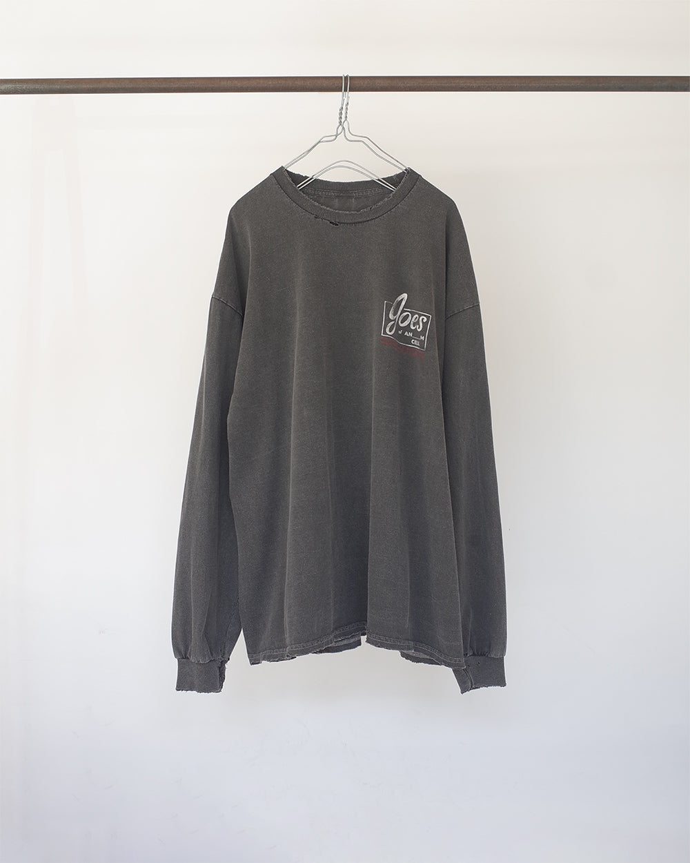 GOES AGING LS T-SHIRT(CHARCOAL)